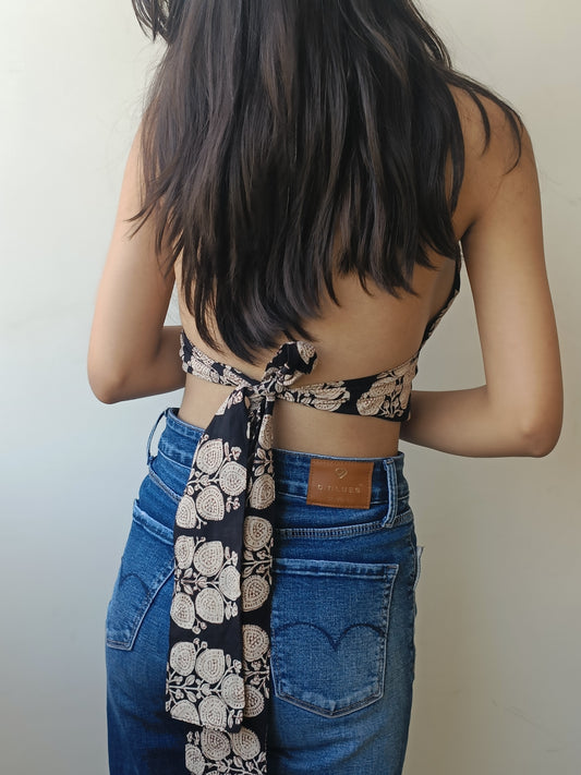 Yasmin - Back knot top